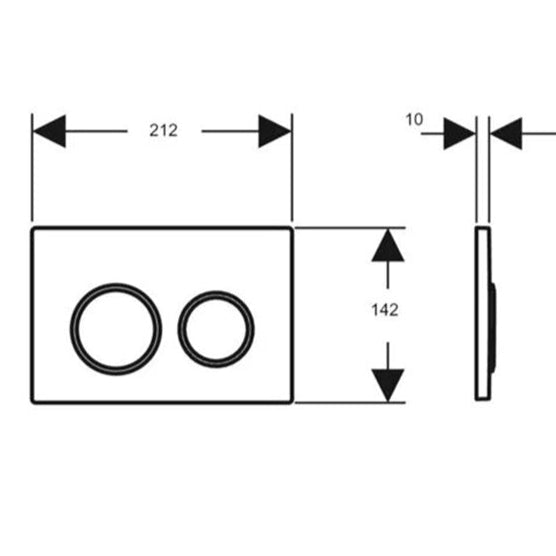 Geberit Omega 20 Dual Flush Actuator 115.085.16.1