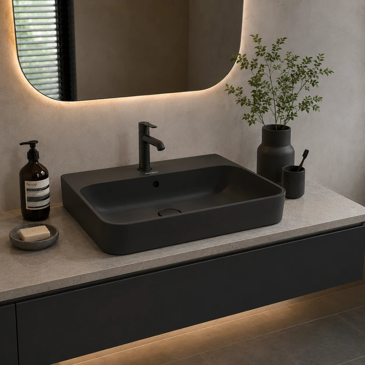 Duravit Happy D.2 Plus Above Counter Wash Basin 2360601300