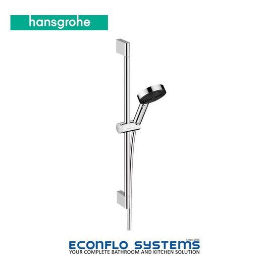 Hansgrohe Pulsify Hand Shower Set 105 with 65cm chrome shower bar and three spray options