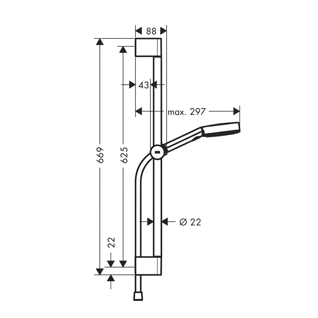 Hansgrohe Pulsify Select S Hand Shower Set 24160000