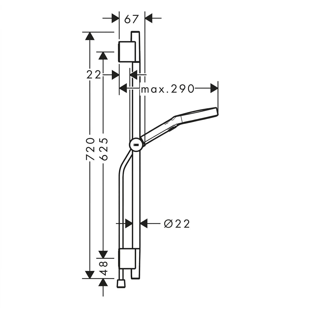 Hansgrohe Rainfinity Hand Shower Set 28745000