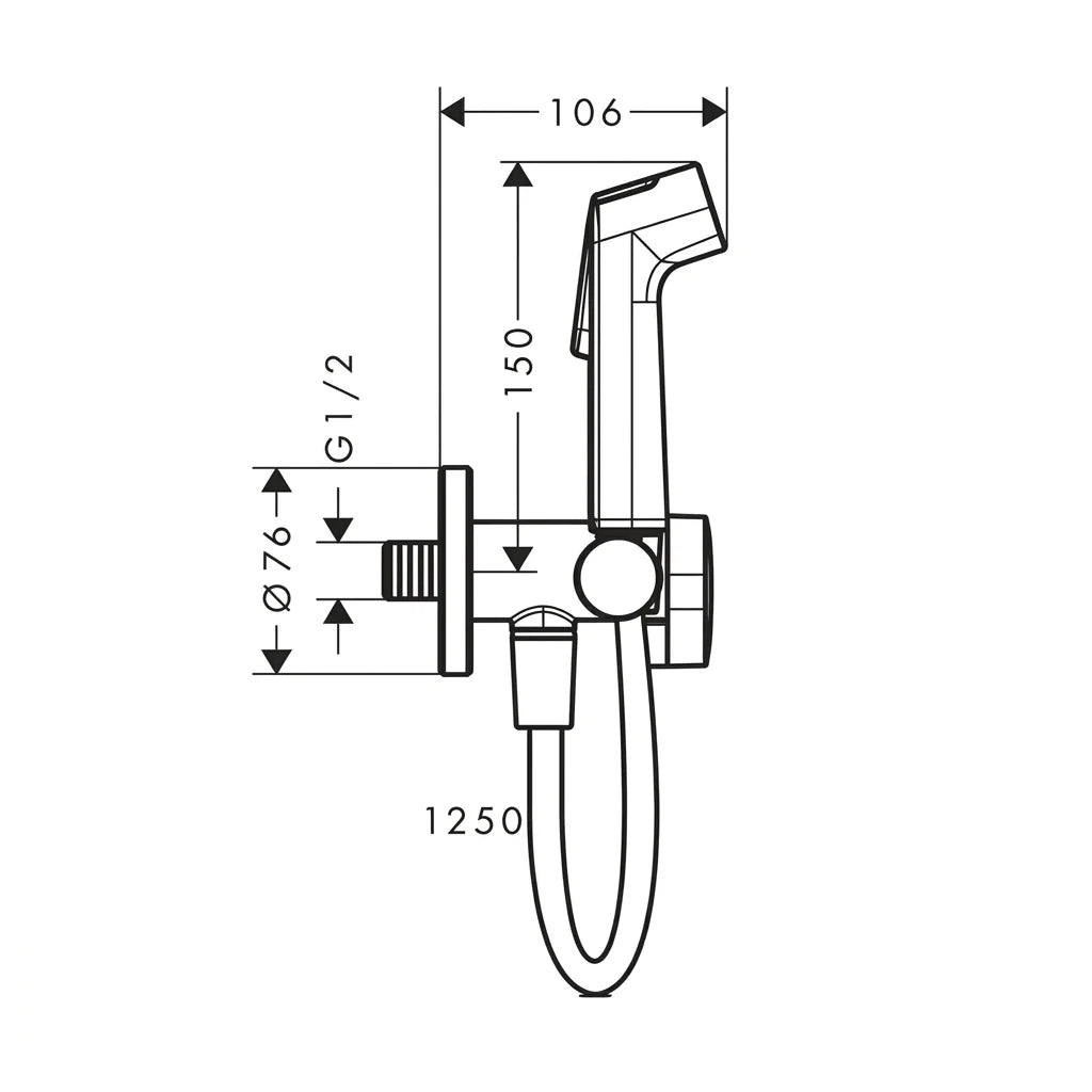 Hansgrohe Bidette Hand Shower 29230140
