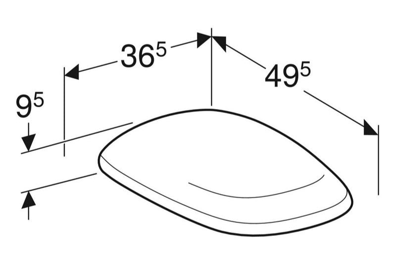 Geberit Soft-Closing Seat & Cover For Citterio WC 500.540.01.1