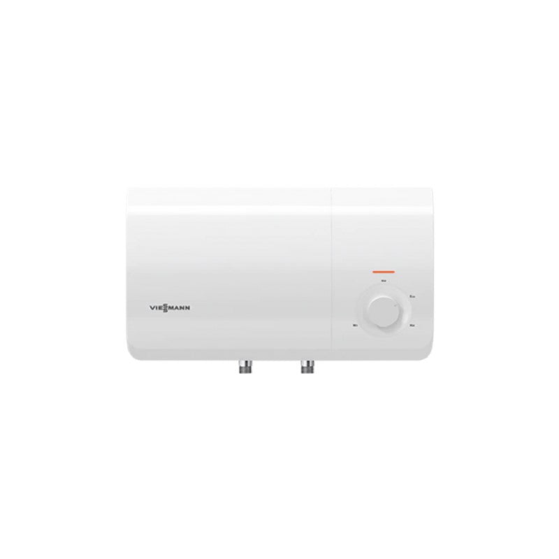 Viessmann Vitowell Comfort Slim white wall-mounted storage water heater with slim design and control knob