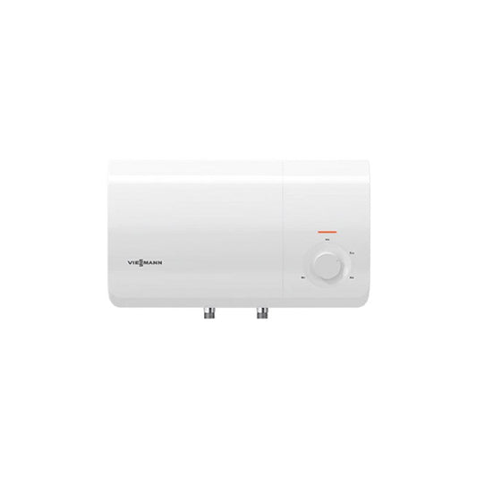 Viessmann Vitowell Comfort Slim white wall-mounted storage water heater with slim design and control knob
