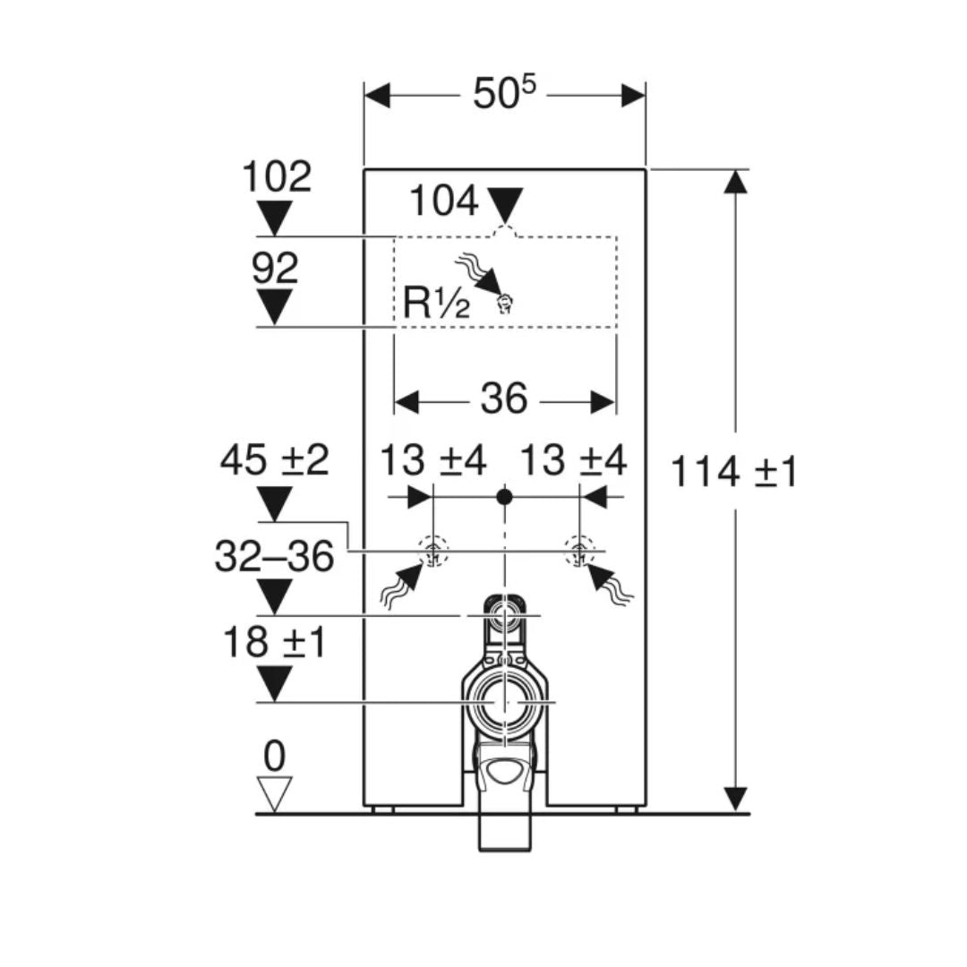 Geberit Monolith Puro + iCon TurboFlush WC 131.172.SG.1 / 131.172.SF.1 + 503.081.00.1 Full Set Bundle Deal
