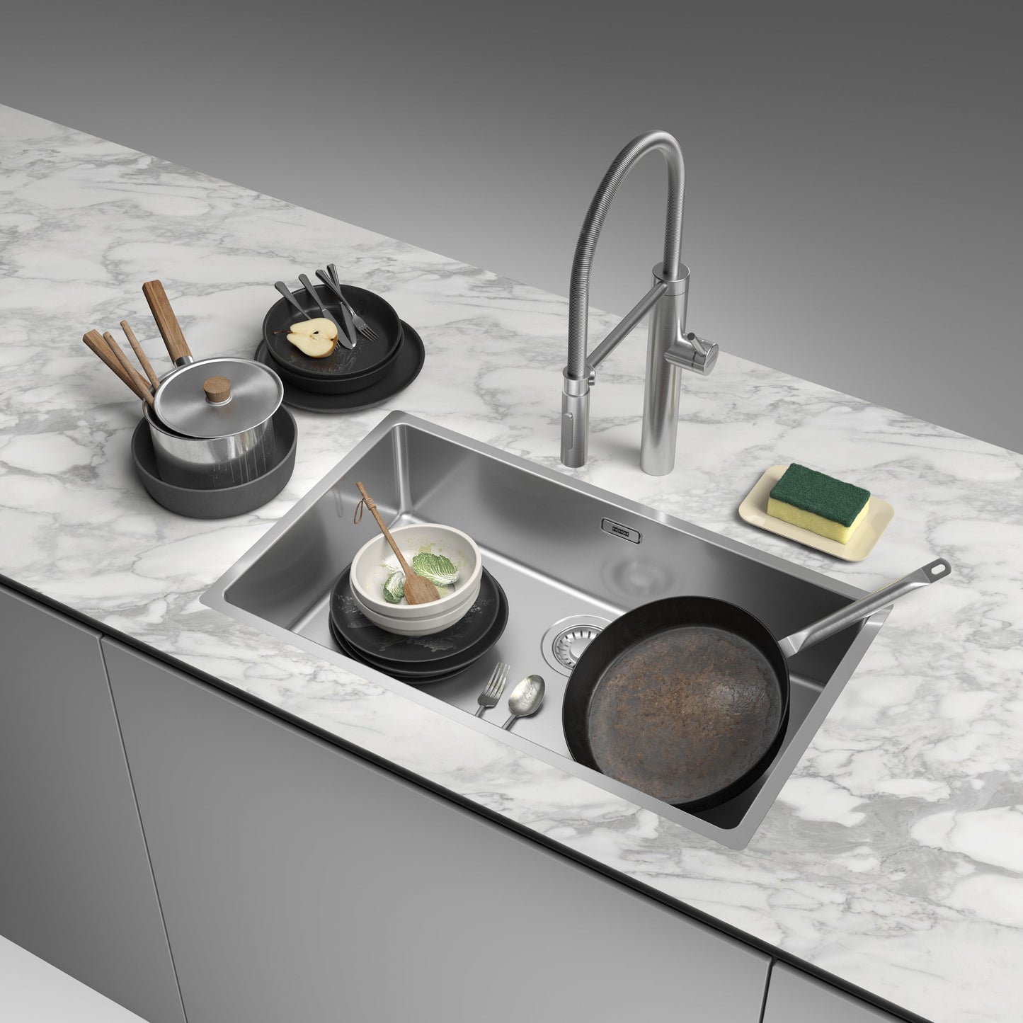 Franke Pescara Kitchen Tap Semi-Pro XL Pull Out Spray - CT194S