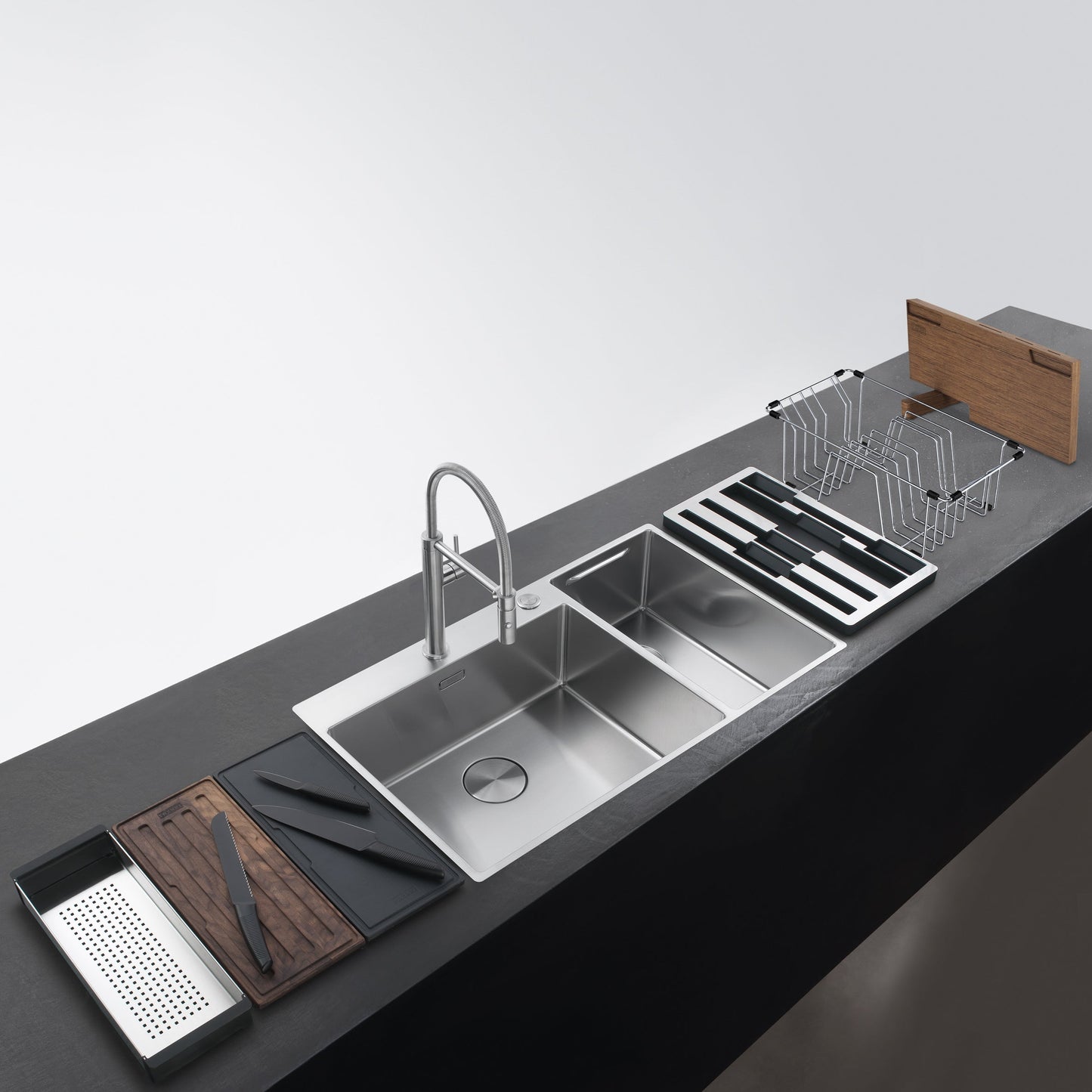 Franke Box Center Kitchen Sink Stainless Steel Double Bowl BWX 220-54
