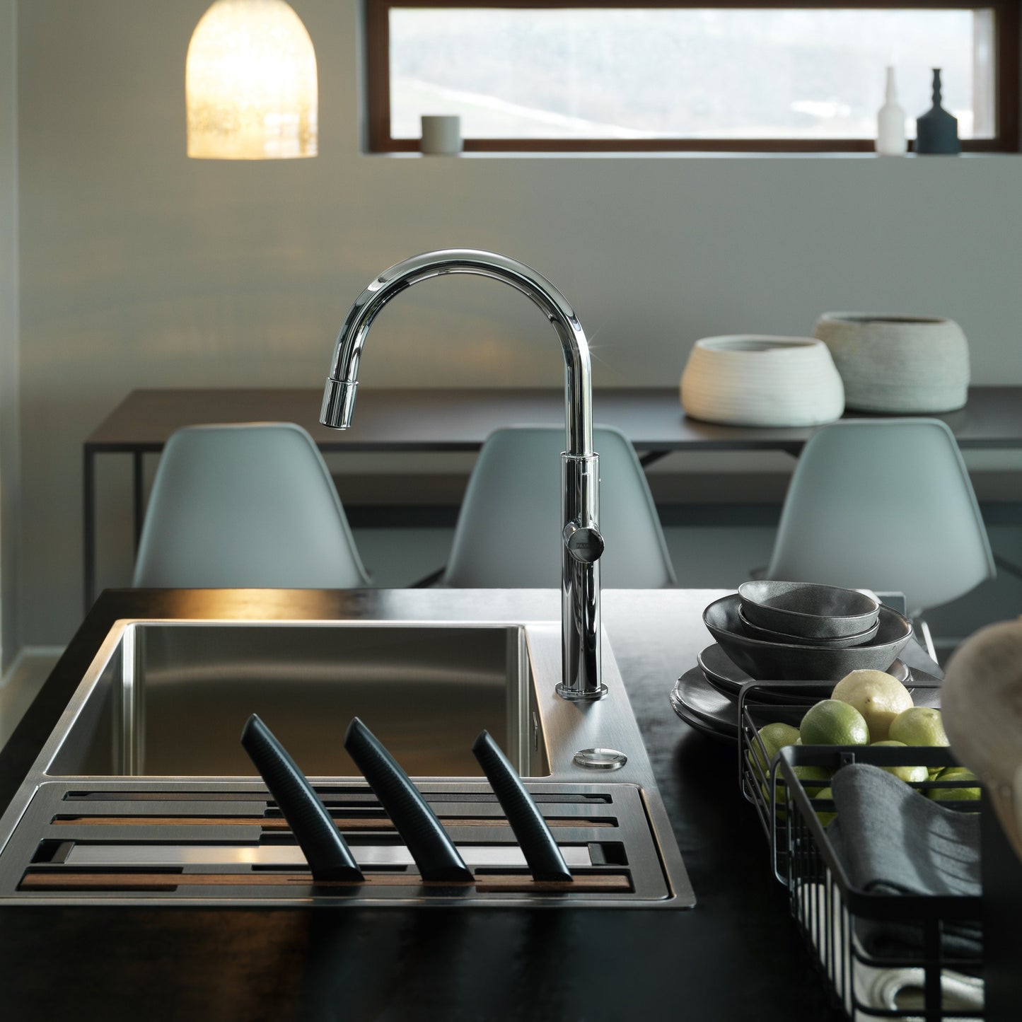 Franke Box Center Kitchen Sink Stainless Steel Double Bowl BWX 220-54
