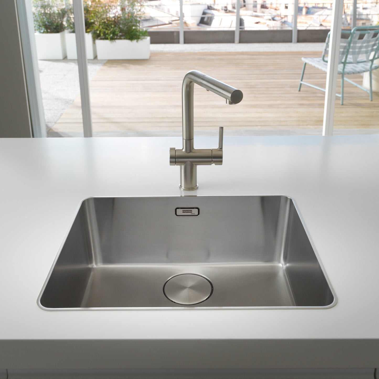 Franke Active Twist Kitchen Tap L-Shape Pull Out