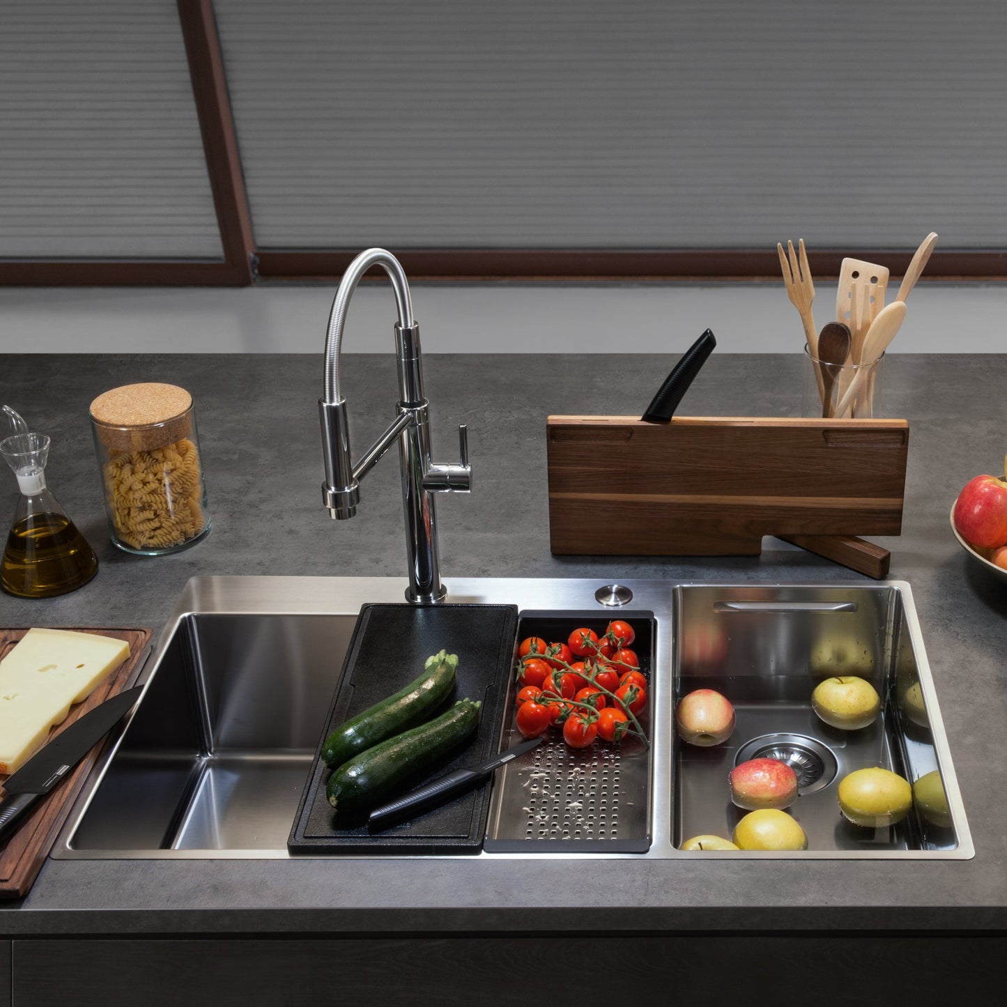 Franke Box Center Kitchen Sink Stainless Steel Double Bowl BWX 220-54