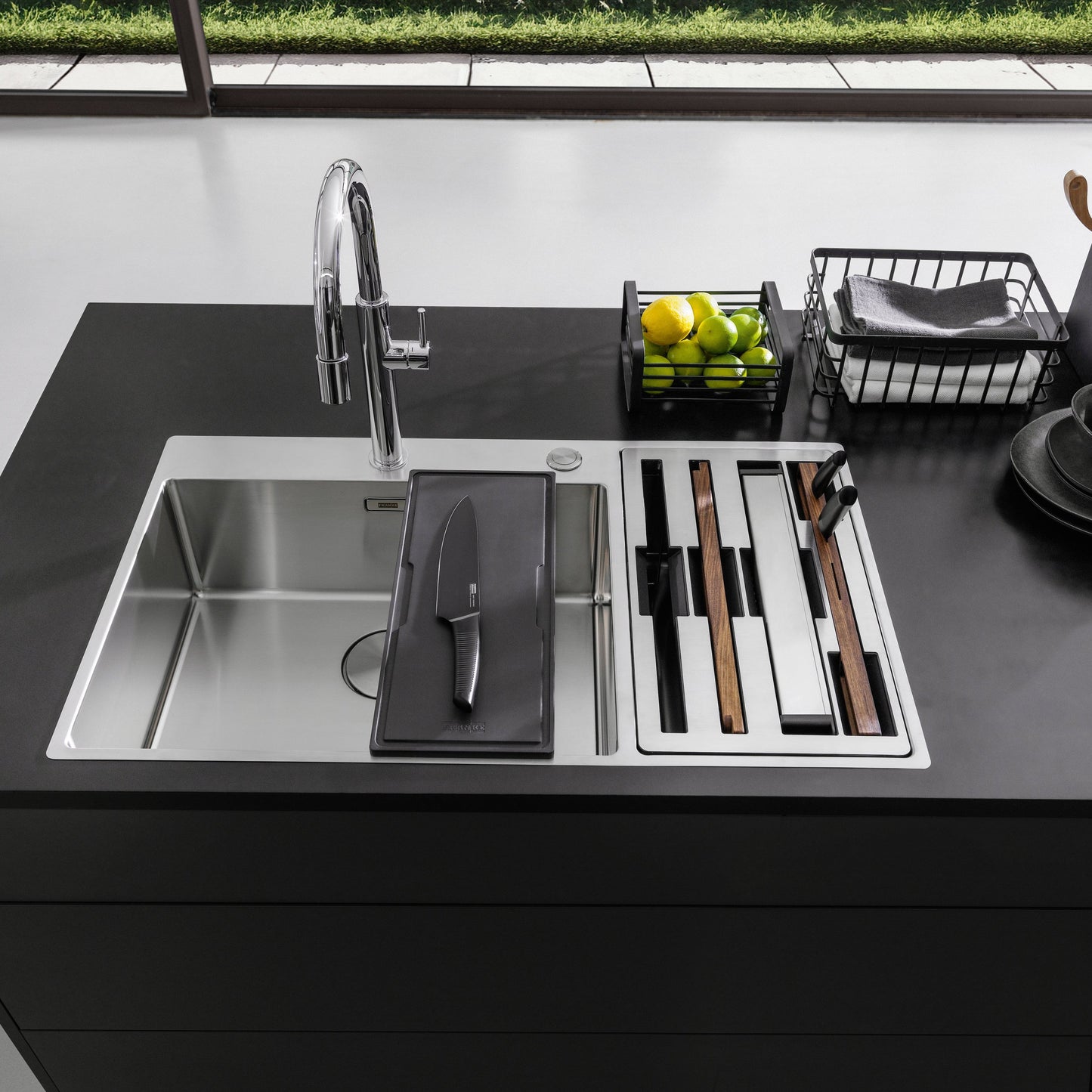 Franke Box Center Kitchen Sink Stainless Steel Double Bowl BWX 220-54