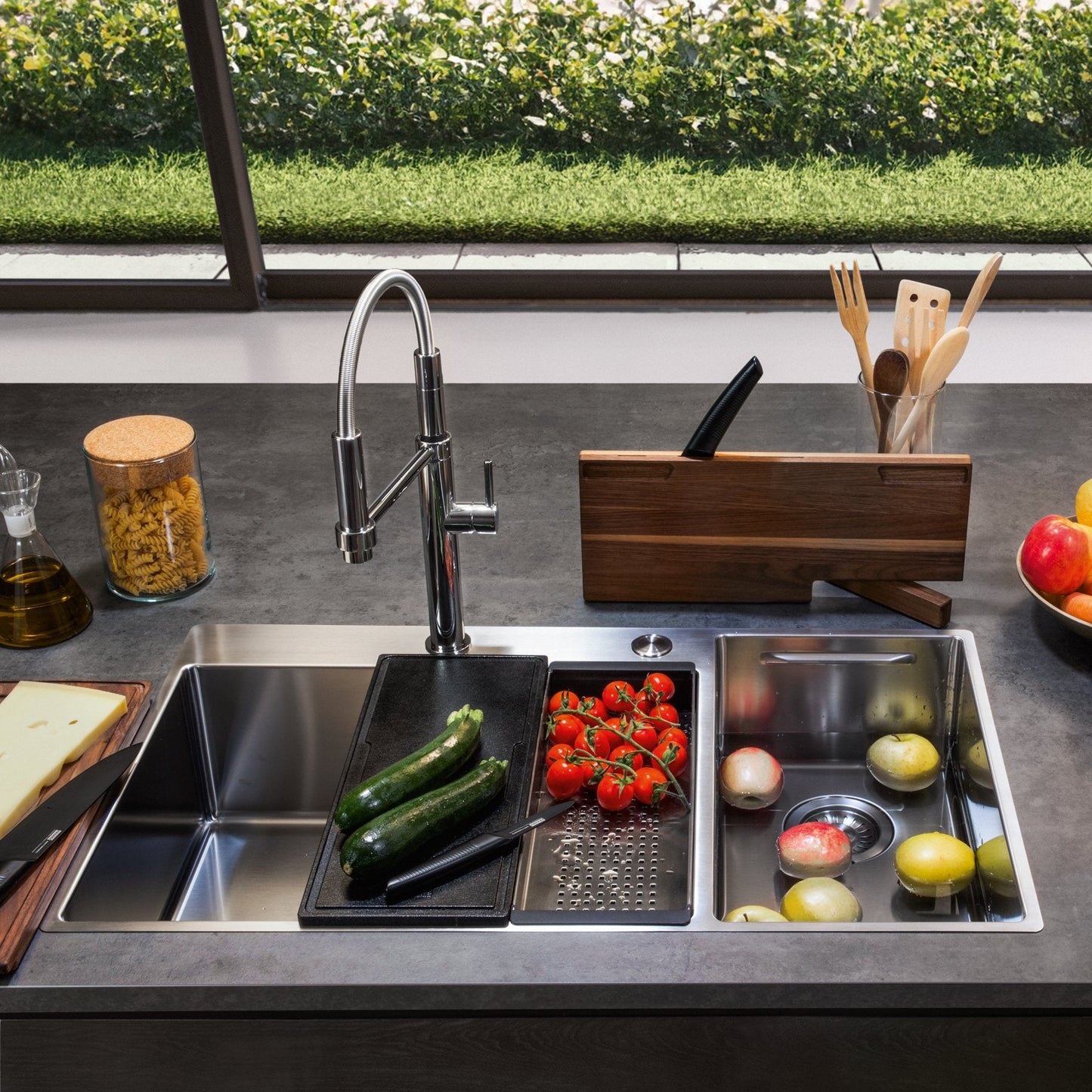 Franke Box Center Kitchen Sink Stainless Steel Double Bowl BWX 220-54