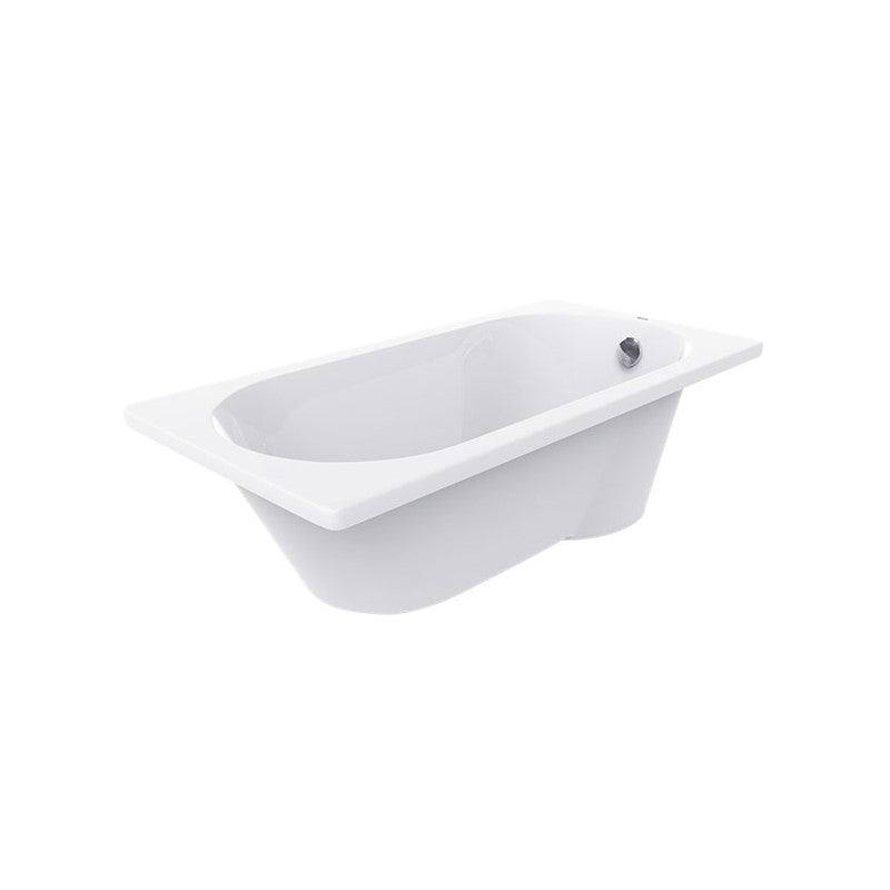 Bravat Built-In Bathtub B25505W white acrylic spacious contemporary design 1.5M