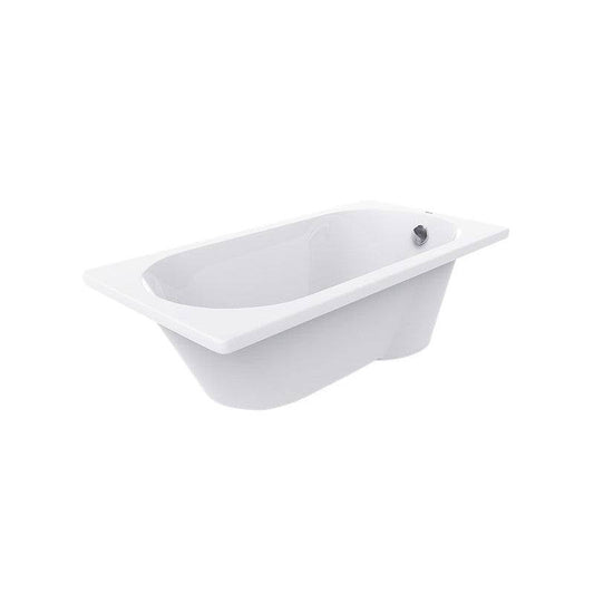 Bravat Built-In Bathtub B25505W white acrylic spacious contemporary design 1.5M