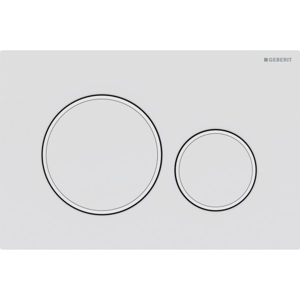 Geberit Sigma 20 with Dual Flush Actuator 115.882.01.1 Matt White / Matt White / White (easy-to-clean)