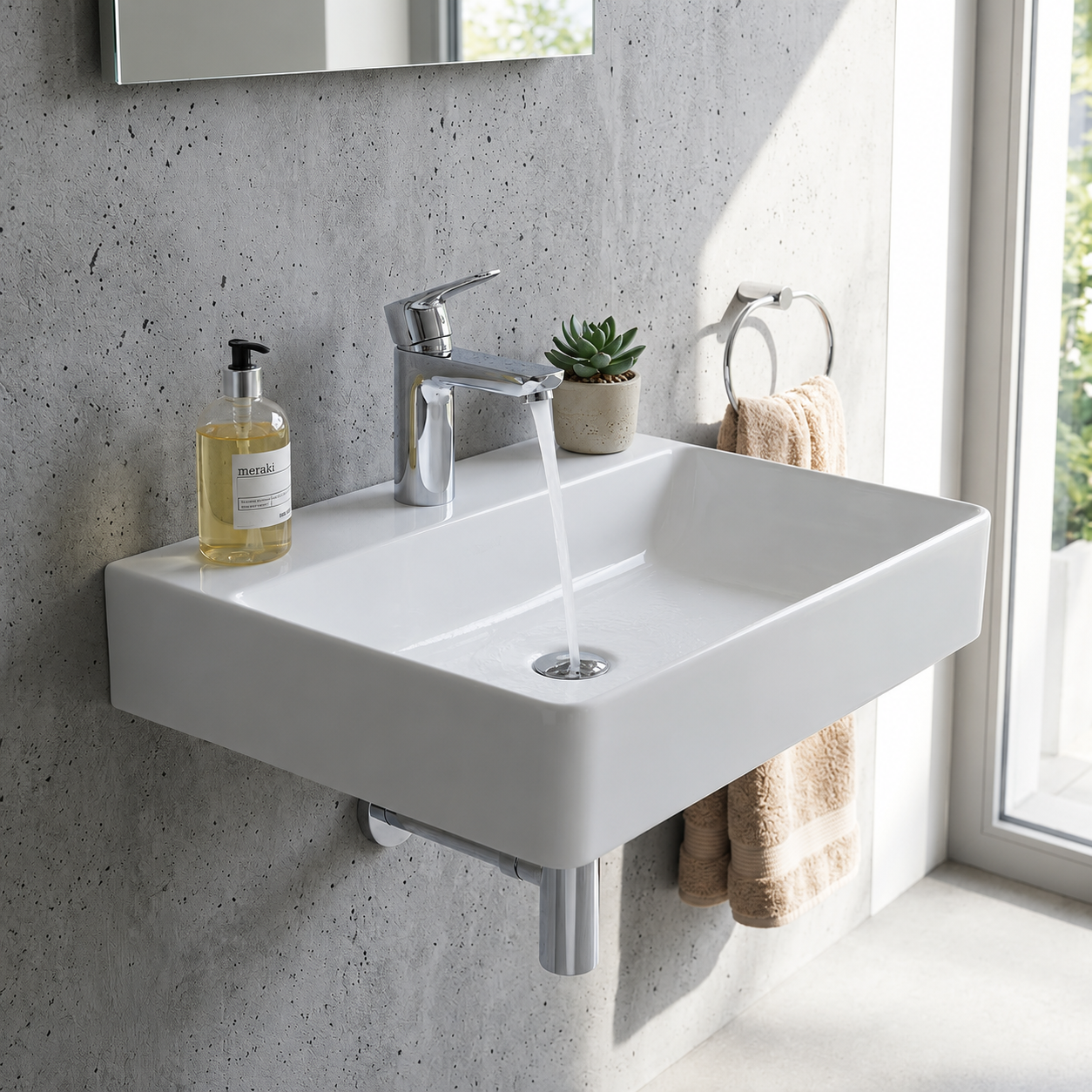 Duravit DuraSquare Wall Hung Wash Basin 2353600071
