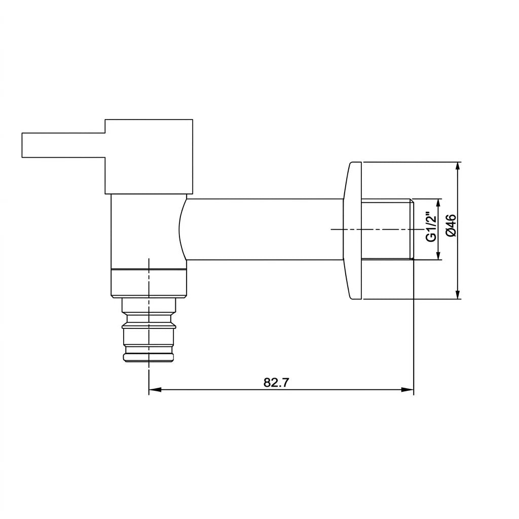 Bravat Washing Machine Tap F800115C