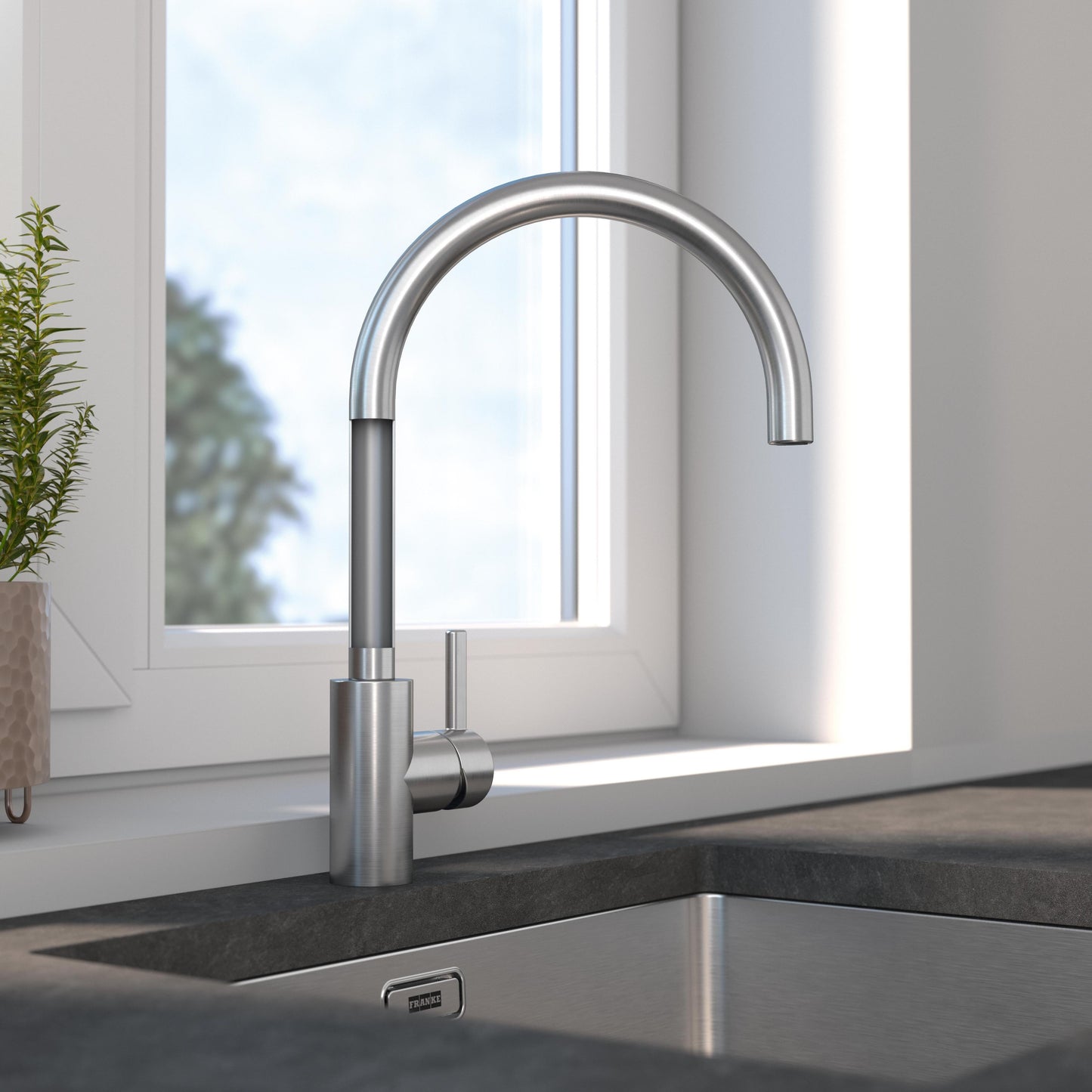 Franke Eos Neo Kitchen Tap U-Shape Swivel Spout - CT107S