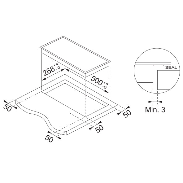 Franke Onyx Induction Hob 2-Zone Glass Black