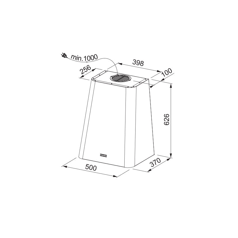Franke Smart Deco Hood Wall-mounted