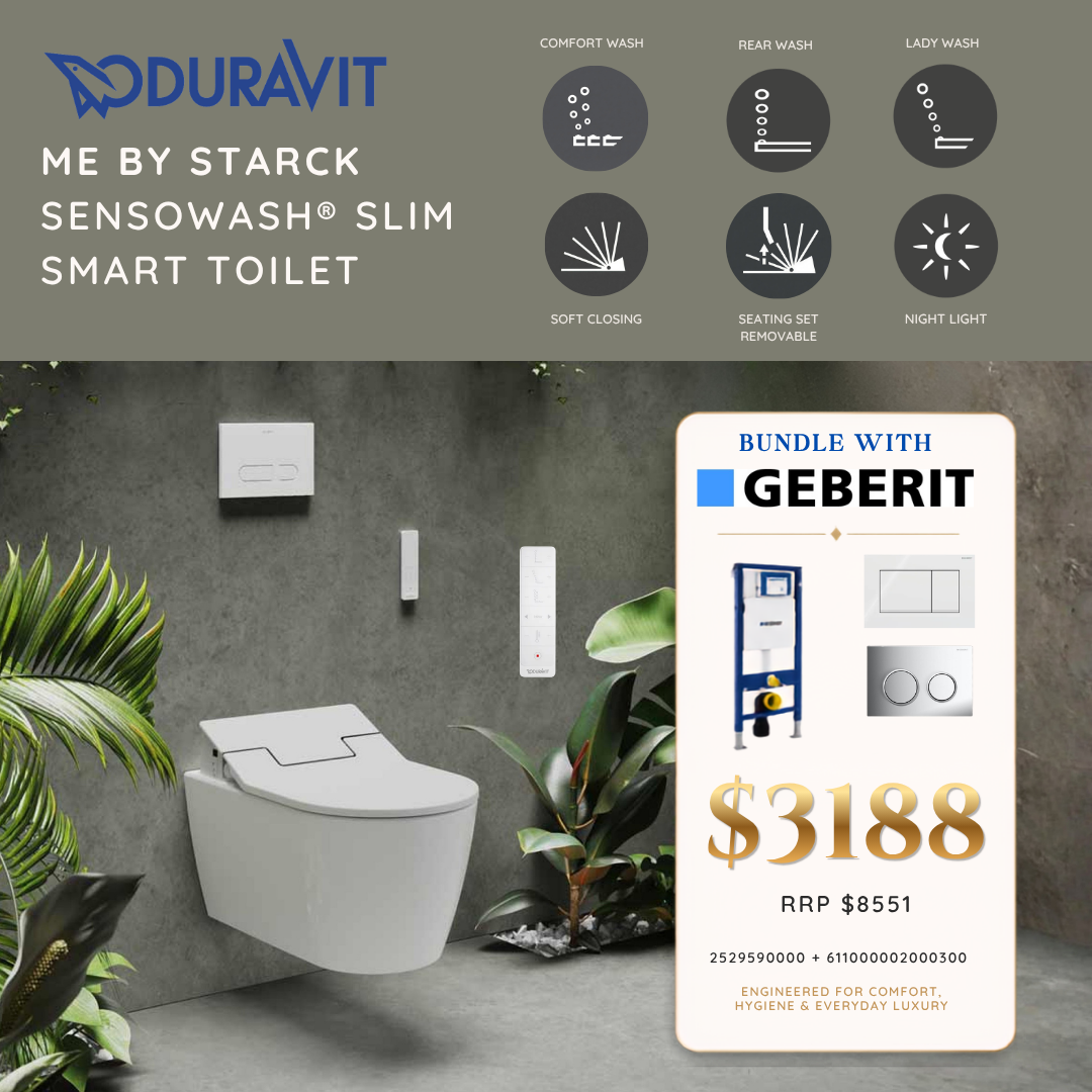Duravit ME by Starck SensoWash® Slim Smart Toilet Bundle