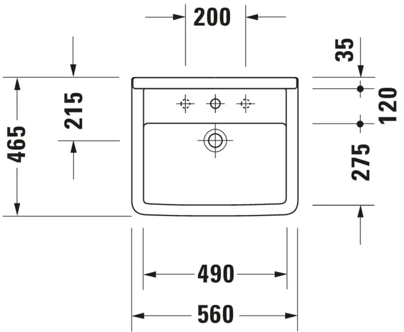 Duravit Starck 3 Above Counter Wash Basin 0302560000