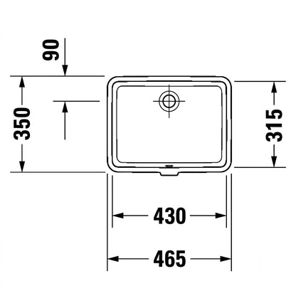 Duravit Vero Undercounter Wash Basin 0330430000