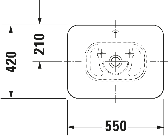 Duravit Bacino Above Counter Wash Basin 0334520000