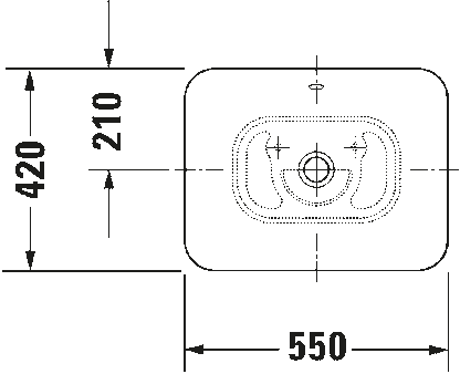 Duravit Bacino Above Counter Wash Basin 0334520000