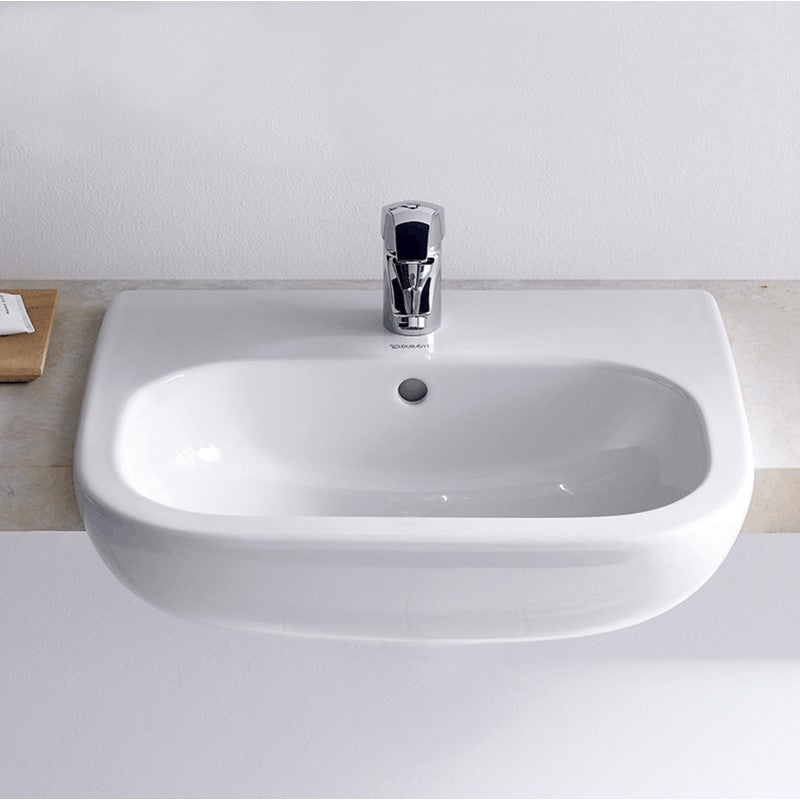 Duravit 
D-Code 
Semi-Recessed Wash Basin 
0339550000