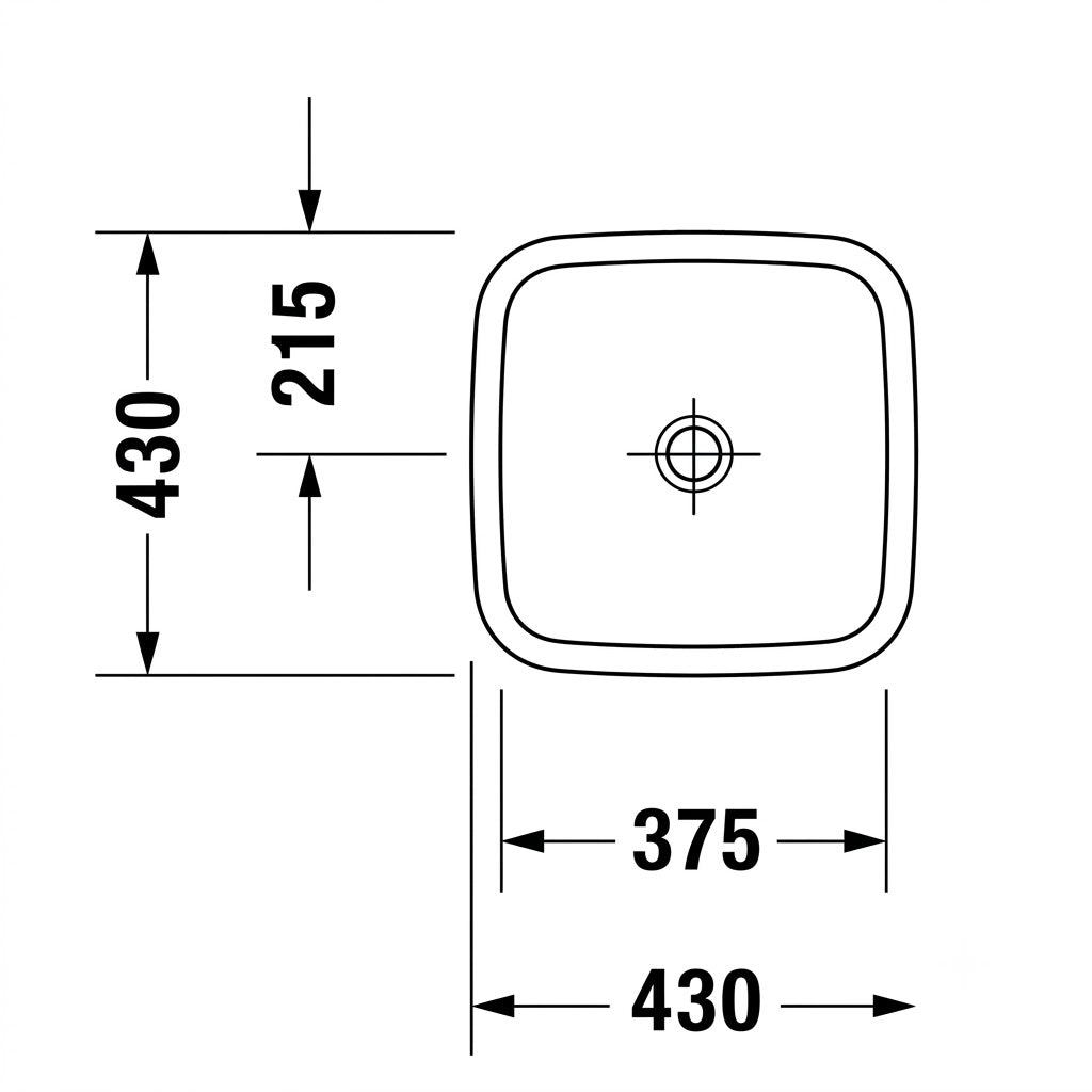 Duravit DuraStyle Above Counter Wash Bowl 0349430000