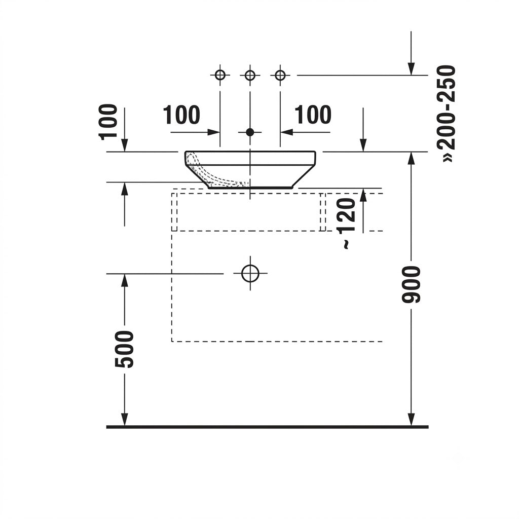 Duravit DuraStyle Above Counter Wash Bowl 0349430000