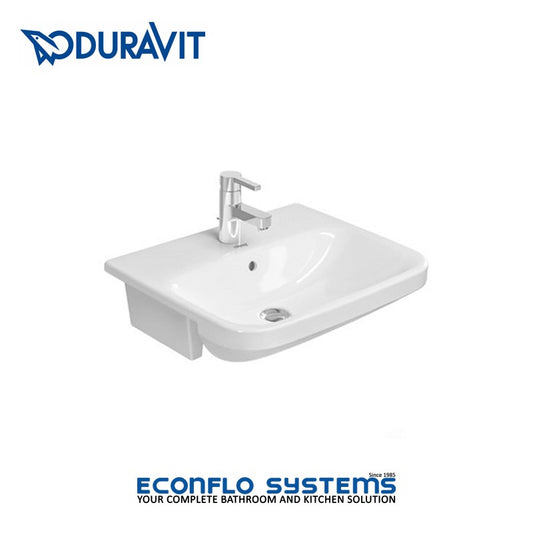 Duravit 
DuraStyle 
Semi-Recessed Wash Basin 
0375550000