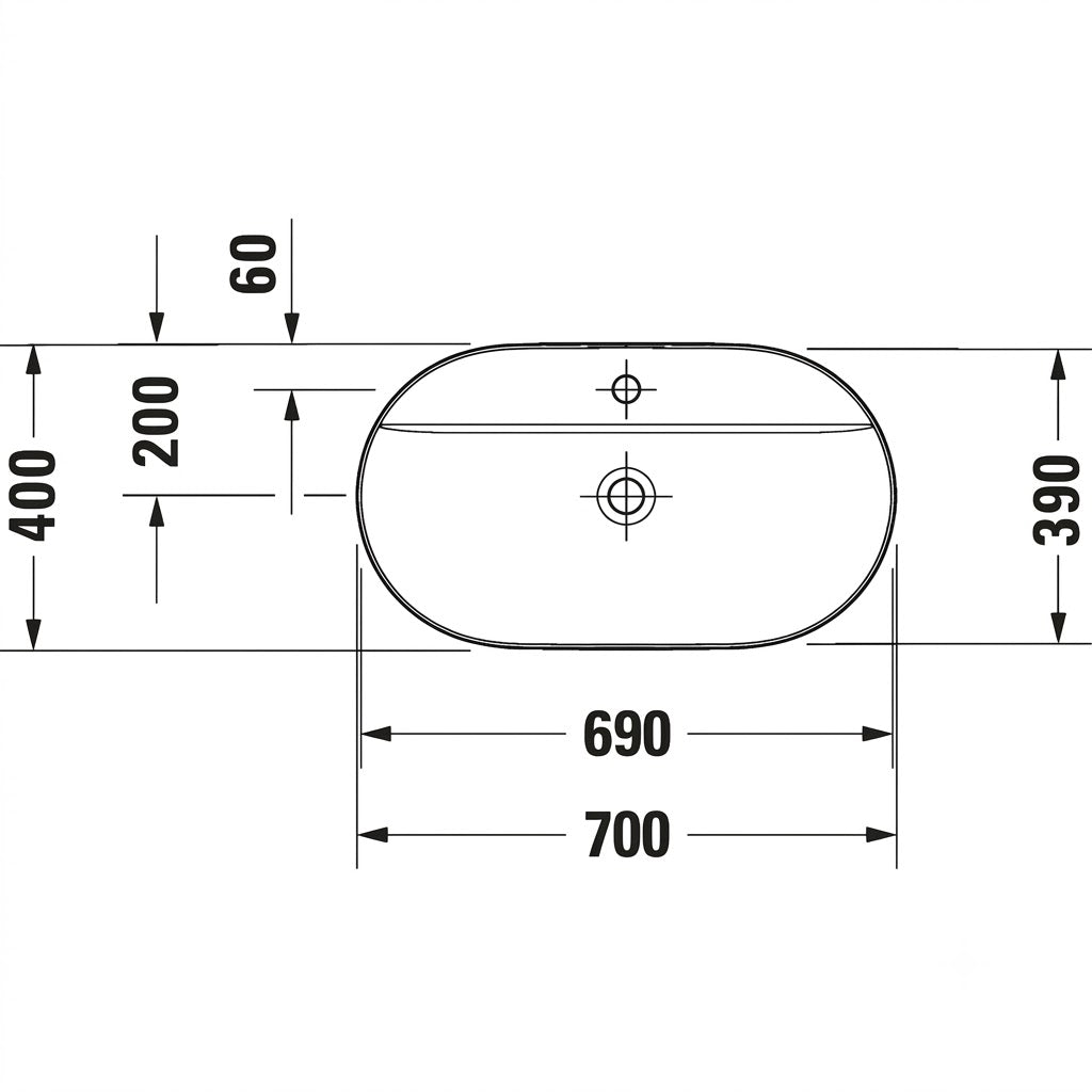 Duravit Luv Above Counter Wash Basin 0380700000