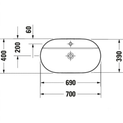 Duravit Luv Above Counter Wash Basin 0380700000