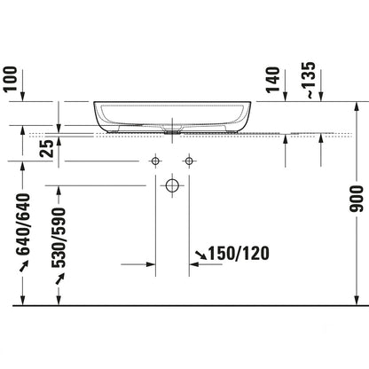 Duravit Luv Above Counter Wash Basin 0380700000