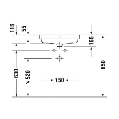 Duravit Vero Air Countertop Washbasin 0383550000