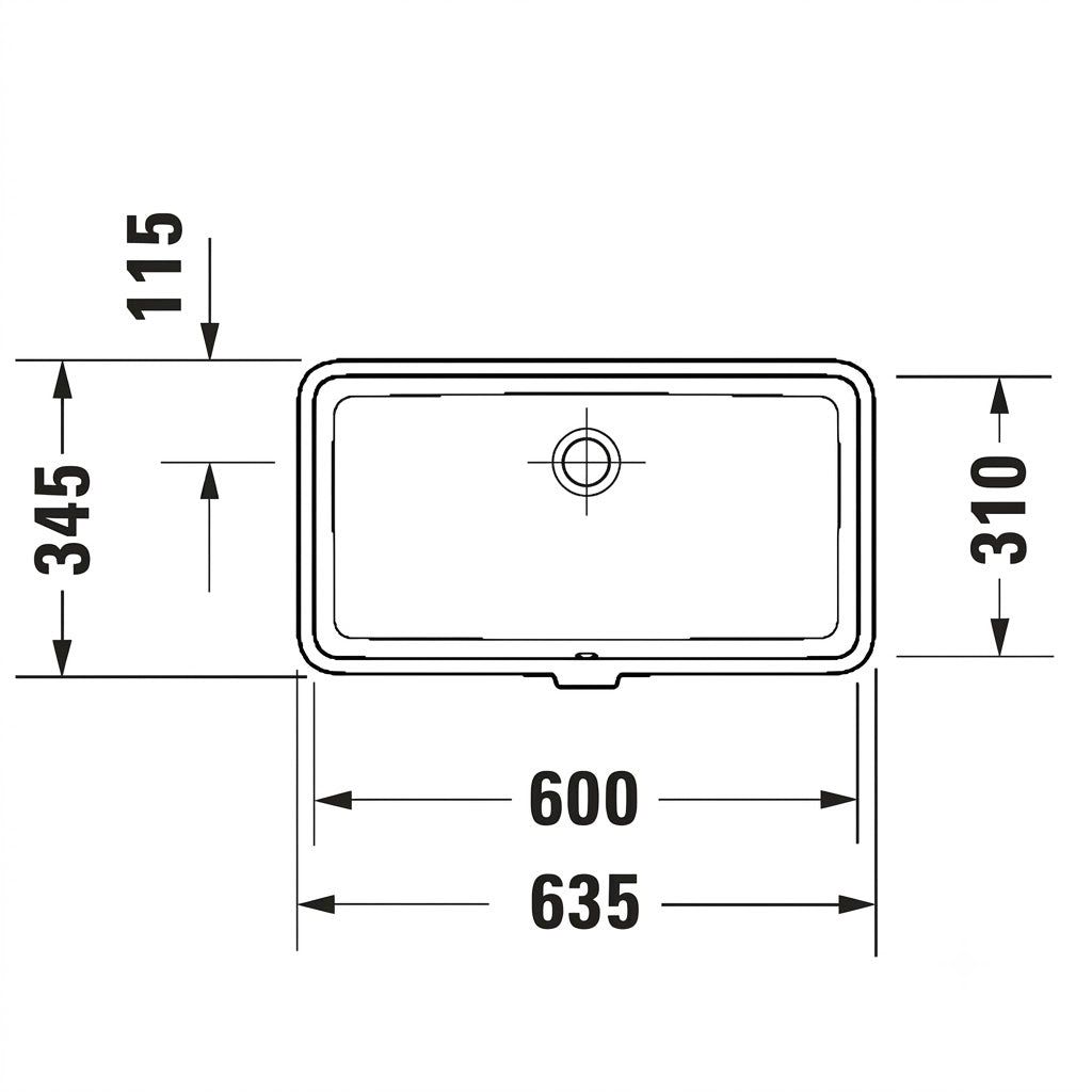 Duravit Vero Air Undermount Washbasin 0384600000