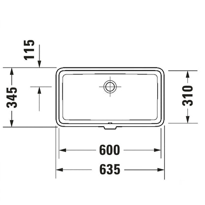 Duravit Vero Air Undermount Washbasin 0384600000