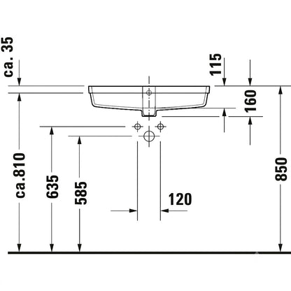 Duravit Vero Air Undermount Washbasin 0384600000