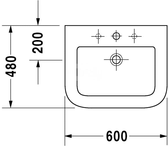 Duravit Happy D Furniture Wash Basin 0417600000