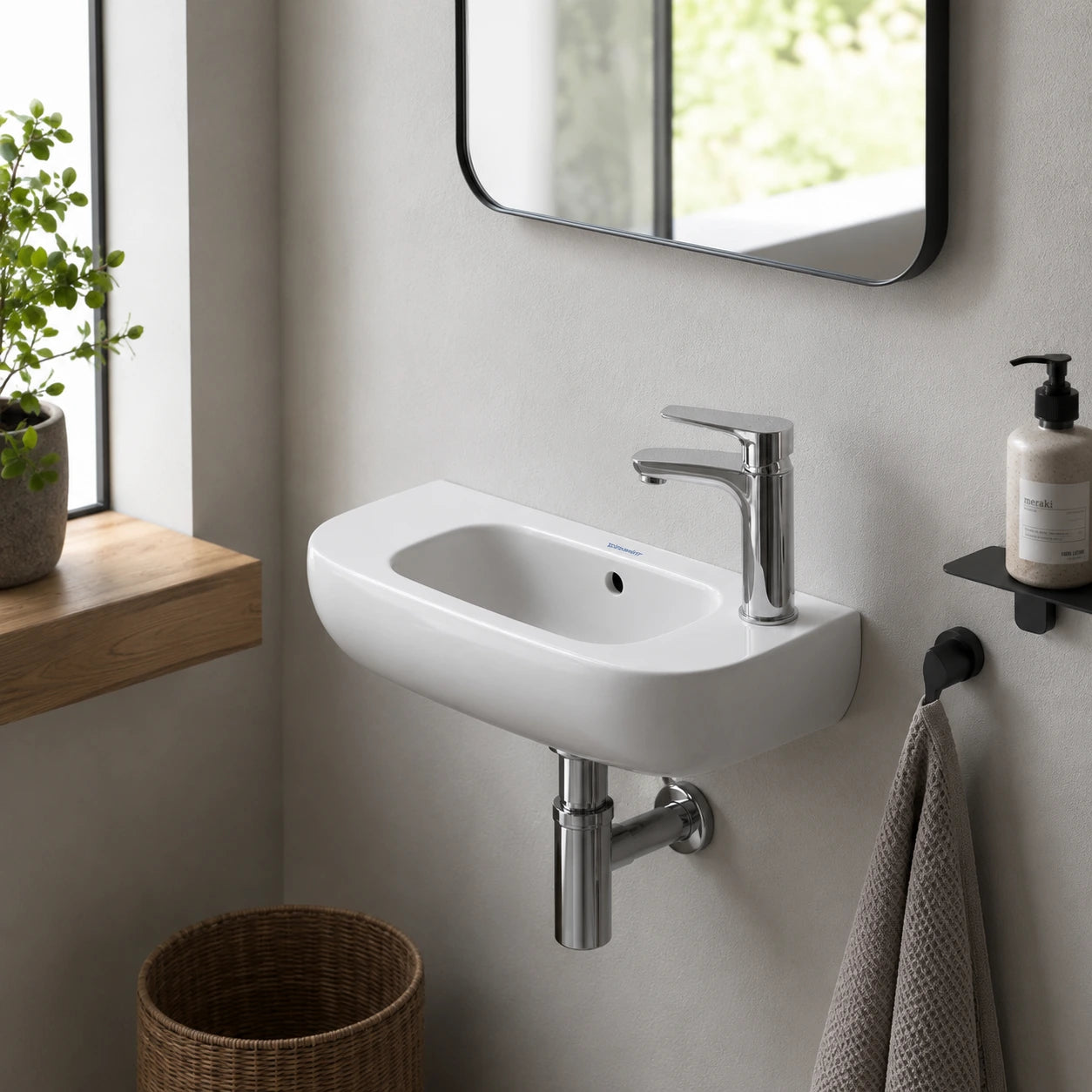 Duravit D-Code Wall Hung Handrinse Wash Basin 07065000002