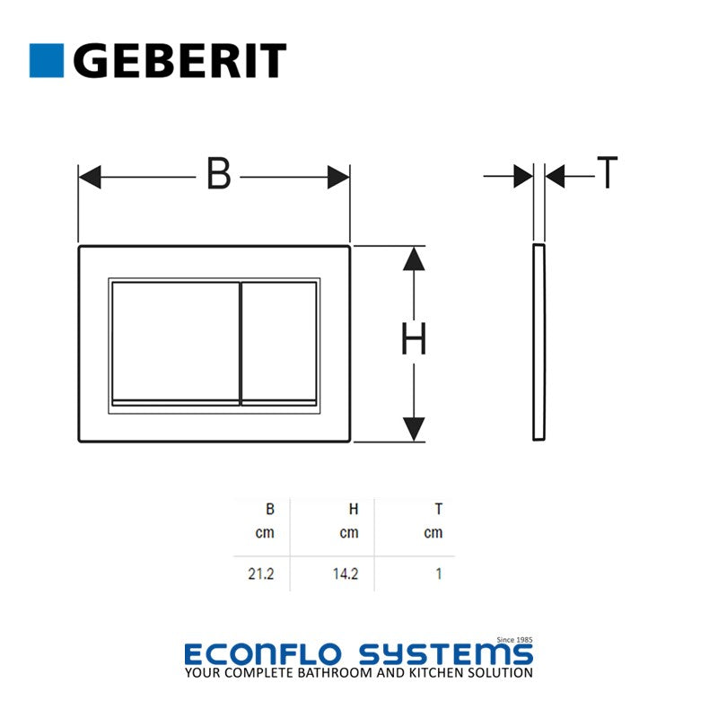 Geberit Omega 30 Dual Flush Actuator 115.080.16.1