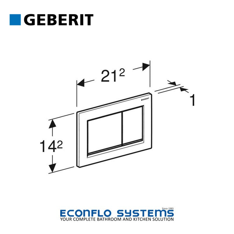 Geberit Omega 30 Dual Flush Actuator 115.080.JQ.1