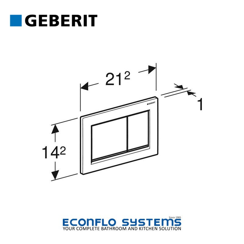 Geberit Omega 30 Dual Flush Actuator 115.080.KJ.1