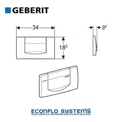 Geberit Flush Actuator Plate 115.222.11.1