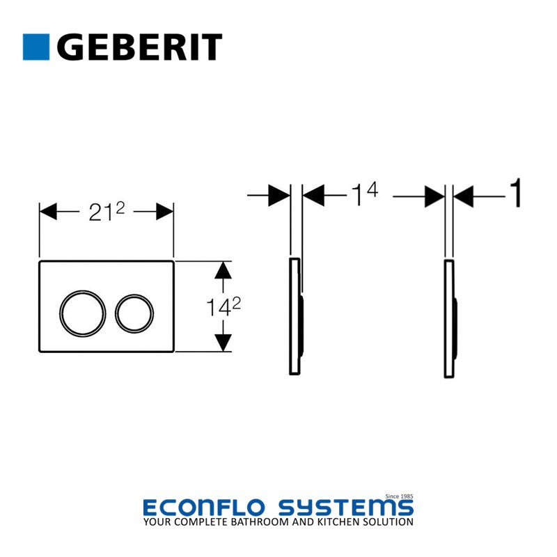 Geberit Kappa 21 Actuator 115.240.KK.1