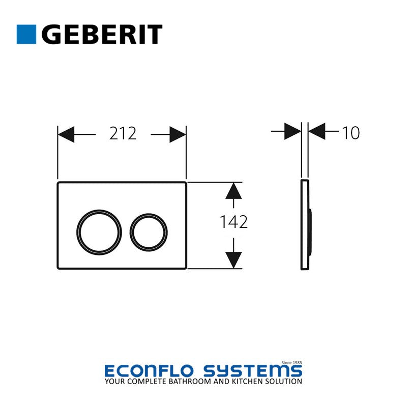 Geberit Kappa 21 Actuator 115.240.KN.1