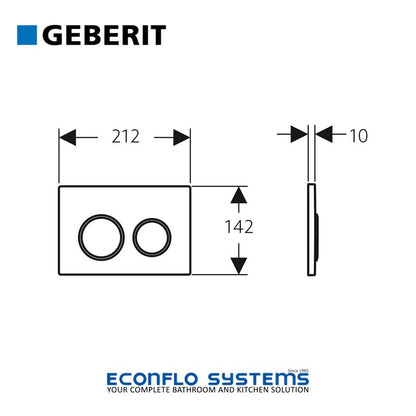 Geberit Kappa 21 Actuator 115.240.KN.1